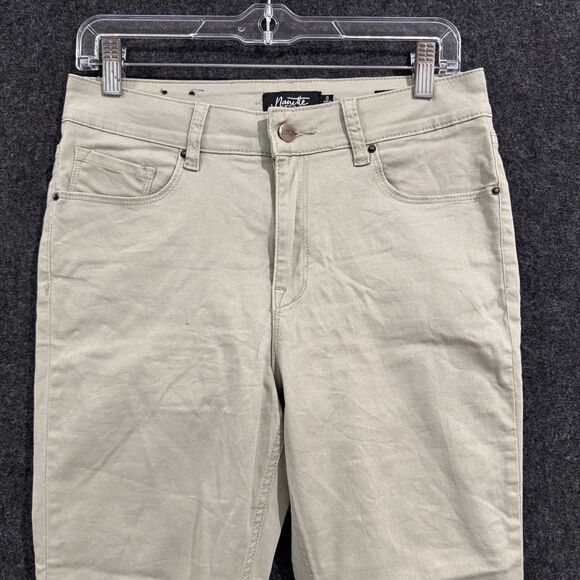 Nanette Lepore Pants Womens 8 Hamilton Skinny Stretch Frayed Hem Jeans Casual - Picture 2 of 11